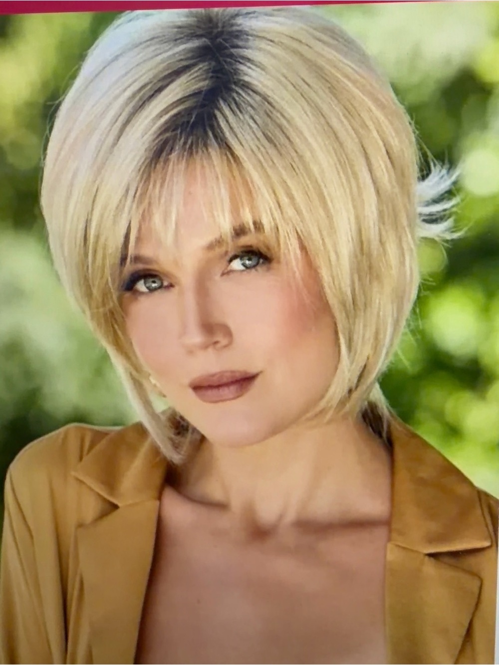 Noriko Champange Wig Bob w/bangs